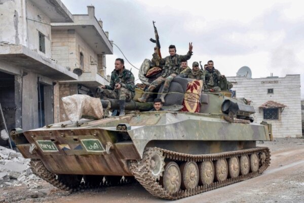ارتش سوریه کنترل شهرک استراتژیک «سراقب» را دردست گرفت