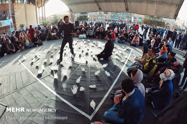 Street performances of 38th Fajr Theater Festival