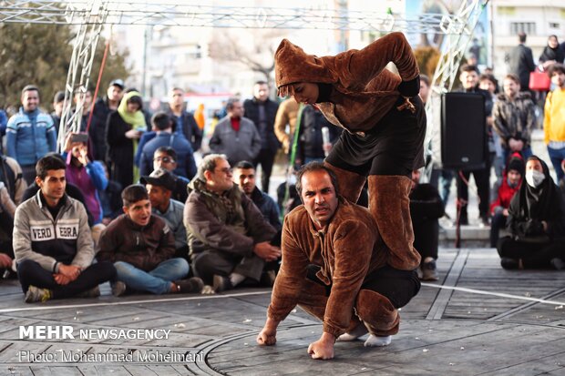 Street performances of 38th Fajr Theater Festival