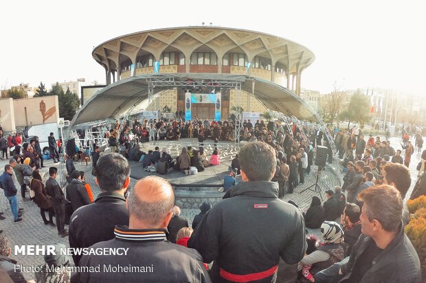 Street performances of 38th Fajr Theater Festival