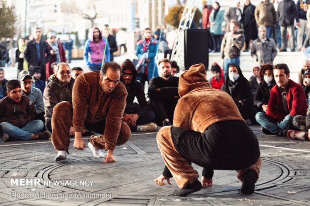 Street performances of 38th Fajr Theater Festival