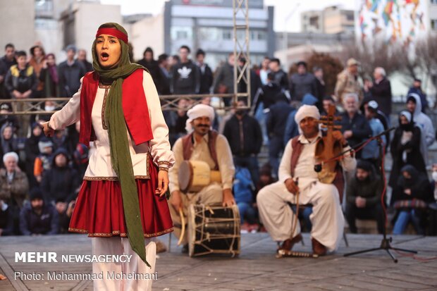 Street performances of 38th Fajr Theater Festival