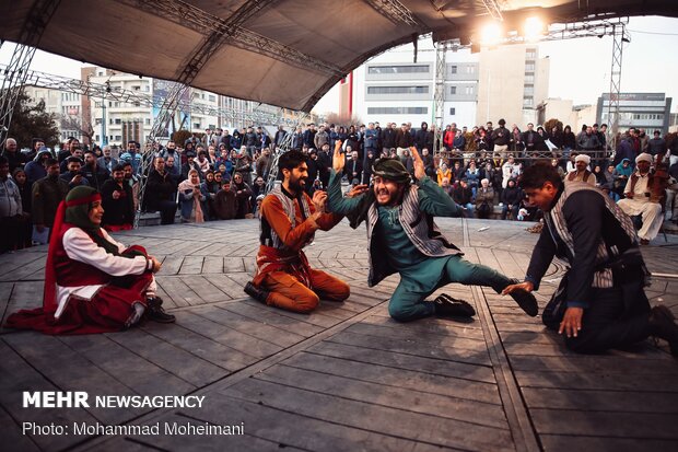 Street performances of 38th Fajr Theater Festival