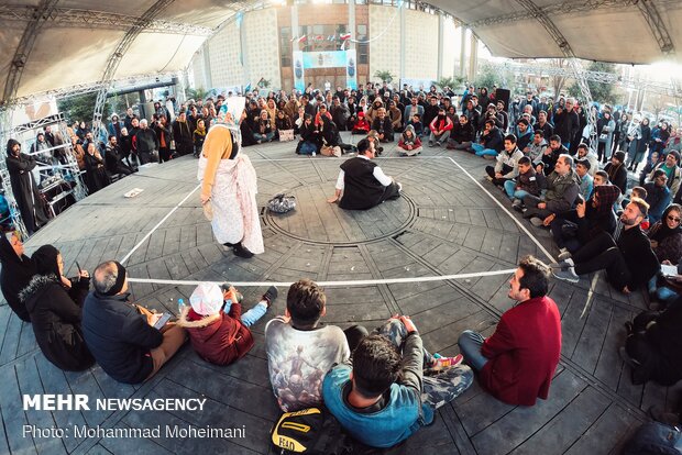 Street performances of 38th Fajr Theater Festival