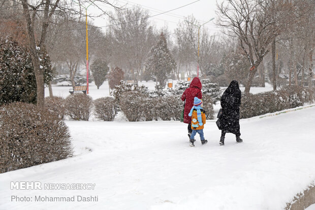 Heavy snow, freezing weather prompts closure of schools in Ardebil Prov.
