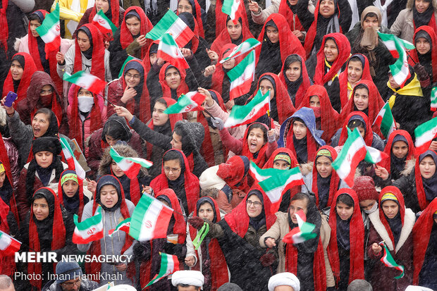 راهپیمایی باشکوه ۲۲بهمن در همدان