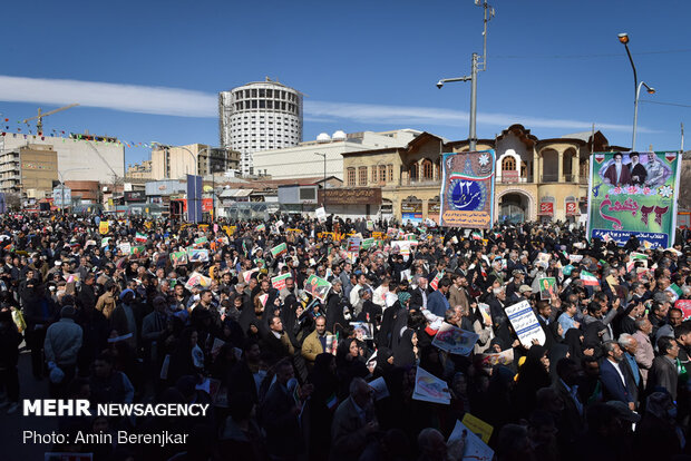 February-11 rallies in Shiraz