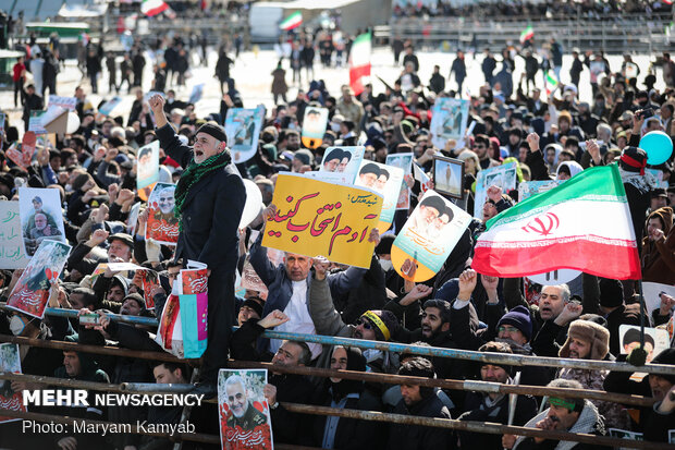 تہران میں آزادی اسکوائر پر عظيم الشانی ریلی
