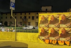 عکس های سردار سلیمانی در سراسر شهرهای ایتالیا
