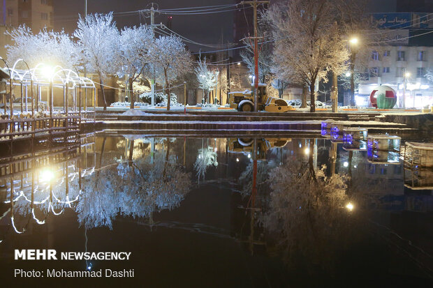 Snowy nights in Ardabil prov.