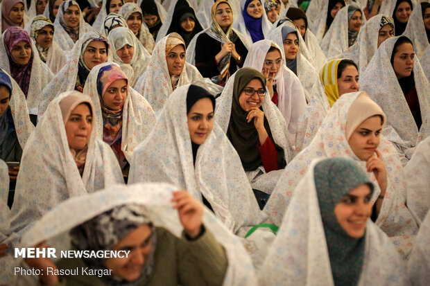 جشن ازدواج دانشجویی کاروان «همسفر تا بهشت» در مشهد مقدس