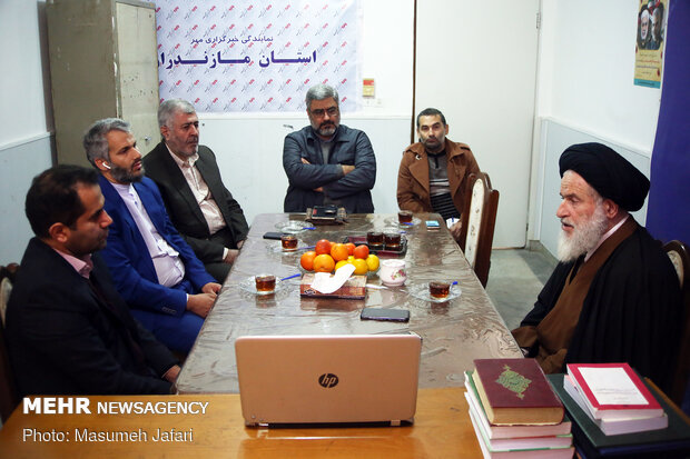 بازدید آیت الله سید رحیم توکل نماینده مردم مازندران در مجلس خبرگان از خبرگزاری مهر