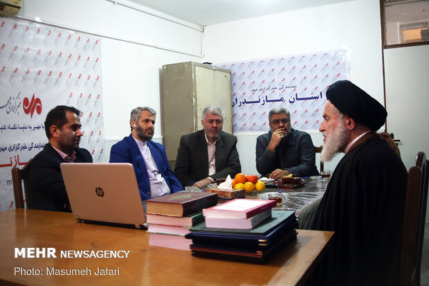 بازدید آیت الله سید رحیم توکل نماینده مردم مازندران در مجلس خبرگان از خبرگزاری مهر