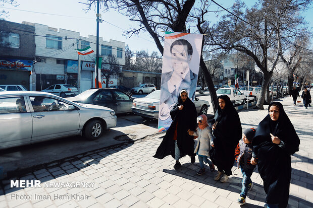 Candidates' campaign for parliamentary elections in Hamedan 