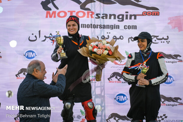 Female motor racing event in Tehran