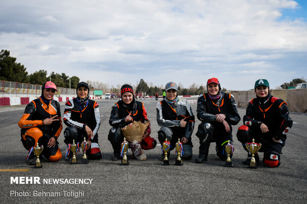 Female motor racing event in Tehran