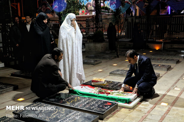 غروب جمعه در گلزار شهدای کرمان