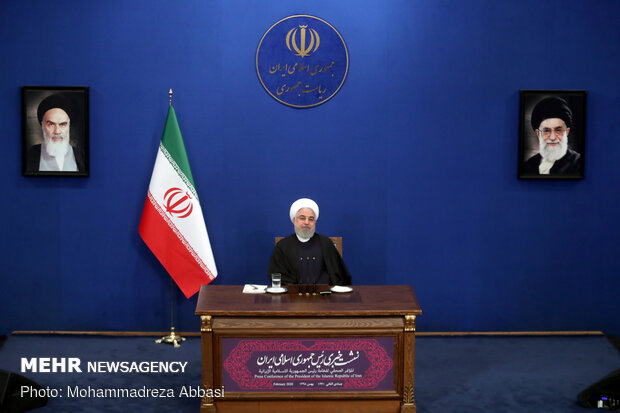 نشست خبری حسن روحانی رئیس جمهور