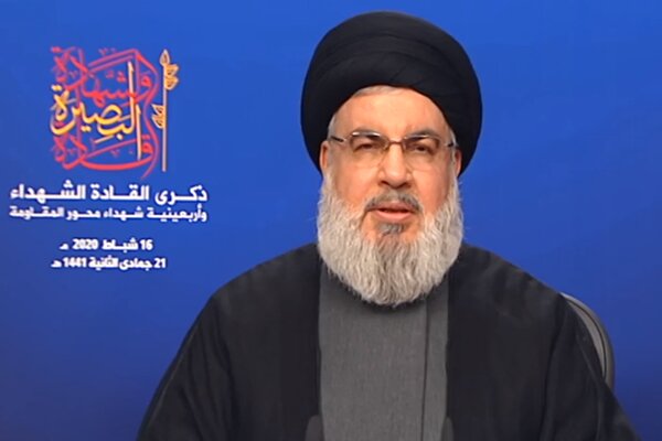 Nasrallah hails resistance of Iranian nation