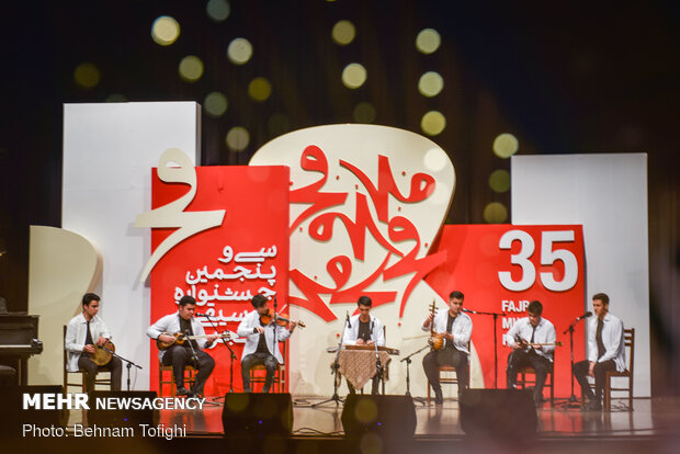 Winners of Navaye Khorram Music Festival perform at Fajr festival