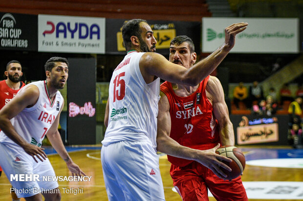 دیدار تیم ملی بسکتبال ایران و سوریه