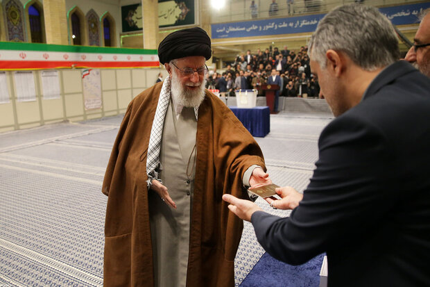 Leader of Islamic Republic castes votes in parliamentary, Assembly of Experts polls