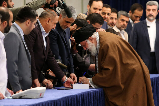 Leader of Islamic Republic castes votes in parliamentary, Assembly of Experts polls