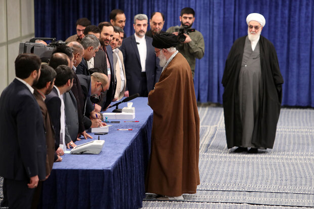 Leader of Islamic Republic castes votes in parliamentary, Assembly of Experts polls