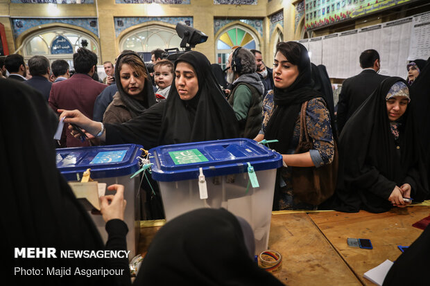 جشن ملی انتخابات ۹۸ در تهران