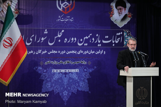 بازدید رئیس مجلس شورای اسلامی از ستاد انتخابات کشور