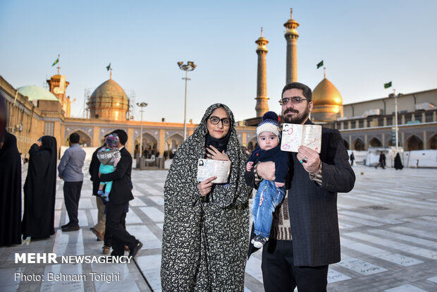 ساعات پایانی رای گیری در حرم عبدالعظیم (ع)