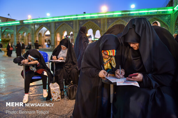 ساعات پایانی رای گیری در حرم عبدالعظیم (ع)