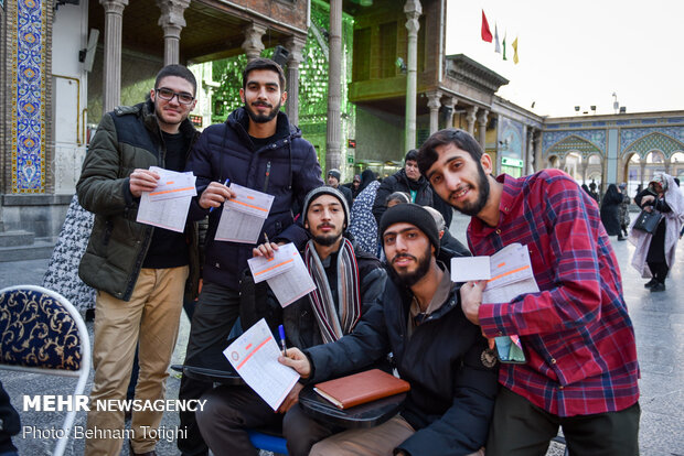 ساعات پایانی رای گیری در حرم عبدالعظیم (ع)