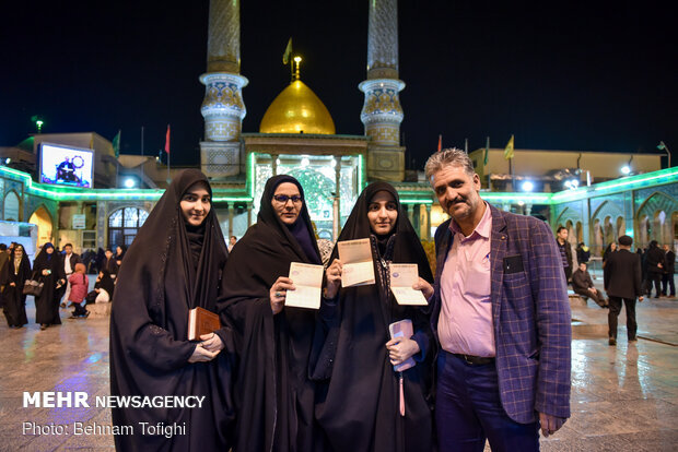 ساعات پایانی رای گیری در حرم عبدالعظیم (ع)