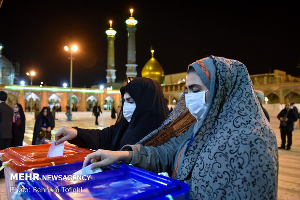 ساعات پایانی رای گیری در حرم عبدالعظیم (ع)