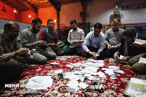 Vote counting in Hamedan