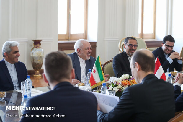 Iran's Zarif meets Austria's Schallenberg in Tehran
