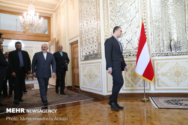 Iran's Zarif meets Austria's Schallenberg in Tehran
