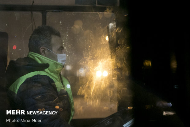 Disinfecting public transportation fleet in Tabriz amid ‘coronavirus’ anxiety