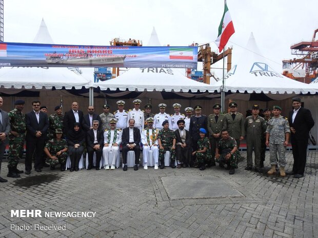 Iranian naval flotilla docking at Jakarta port of Indonesia