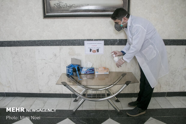 Disinfecting schools in Tabriz, East Azerbaijan