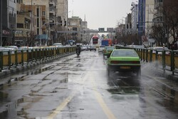 هوای بارانی و برفی تهران در روزهای آخر هفته
