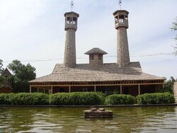 Wooden mosque at Choobin (“Wooden”) village near Neyshabur, northeast Iran.