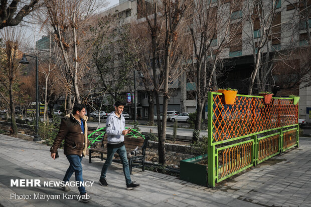 طهران بعد يومين من المطر 