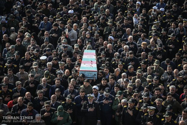 Funeral of an unidentified martyr in Navy’s town
