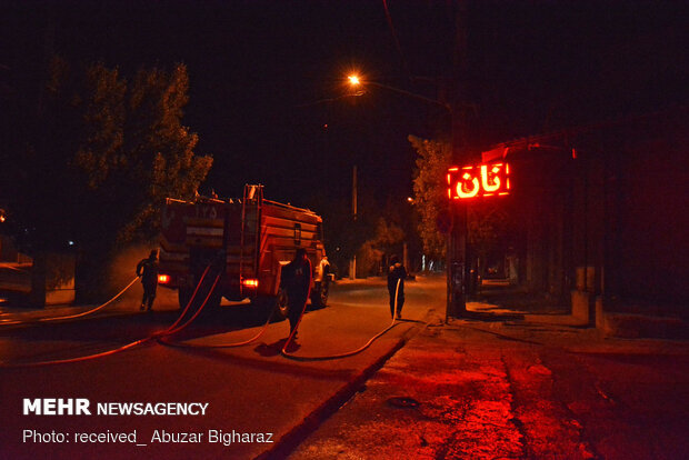 عملیات ضدعفونی معابر عمومی شهرستان لارستان