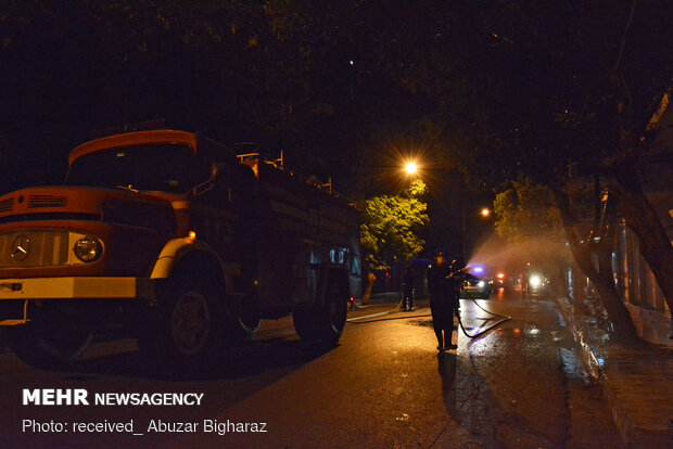 عملیات ضدعفونی معابر عمومی شهرستان لارستان