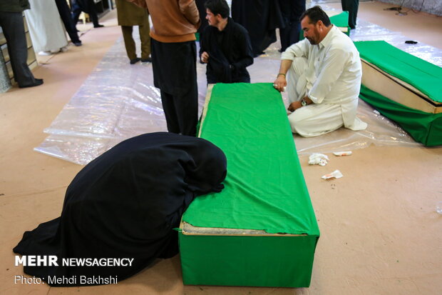 Funeral processions of 11 defenders of Holy Shrine