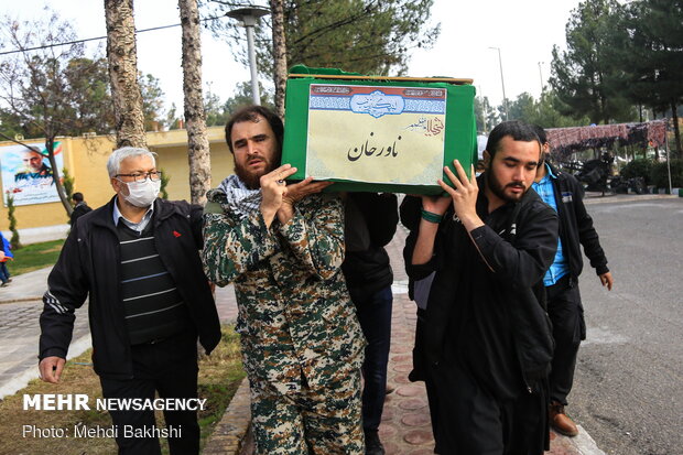 Funeral processions of 11 defenders of Holy Shrine