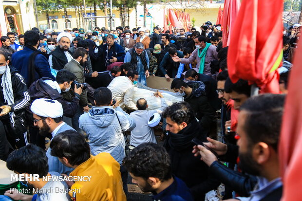 Funeral processions of 11 defenders of Holy Shrine